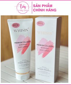 Kem Dưỡng Thể Trắng Da Whisis Chống Nắng Premium Collagen Whitening Body Lotion 200ml – Whisis