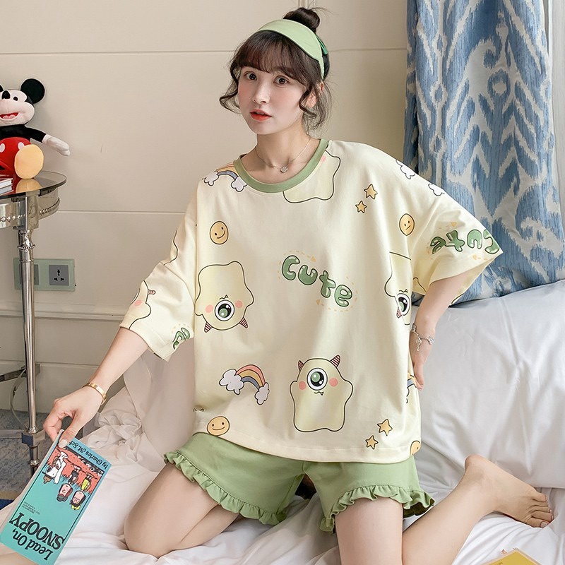 Bộ đùi Nữ, Set Ngủ Nữ Cute