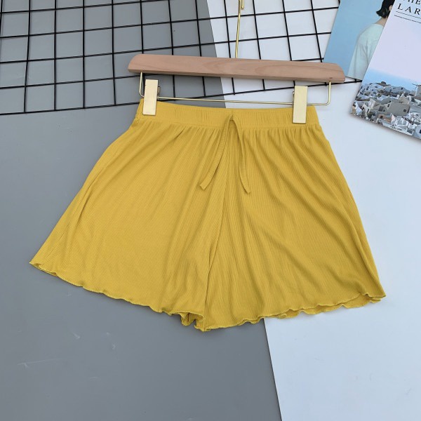 Quần Short Nữ Cạp Chun Chất Tăm Lạnh Phối Viền Nhún Qsvn – Chipxinhxk