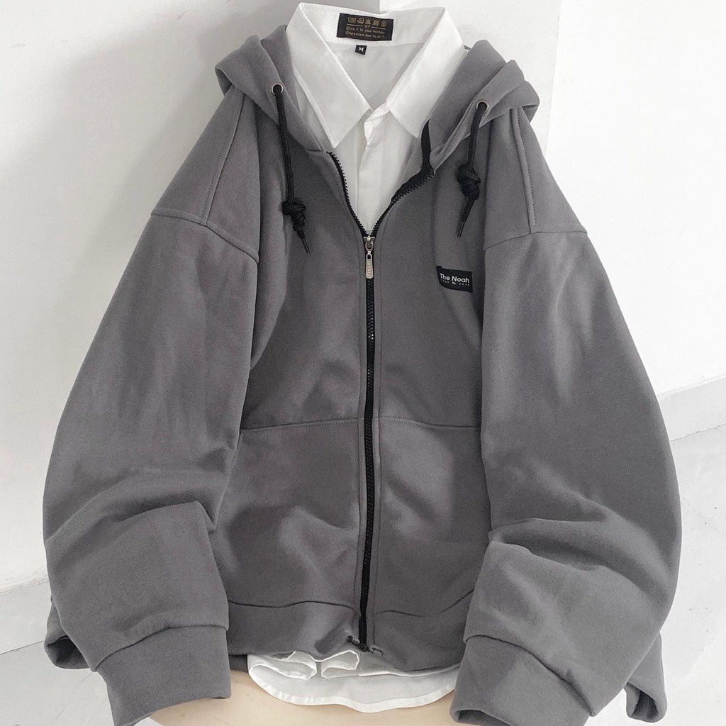 áo Khoác Nỉ, áo Hoodie Form Rộng Mũ 2 Lớp Chất Nỉ Cotton Logo Thenoal – Xưởng May Thu Bio