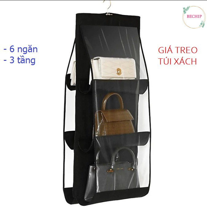 Giá Treo Bảo Vệ Túi Xách 6 Ngăn, 3 Tầng Tiện Dụng Ctb87 – Bechip