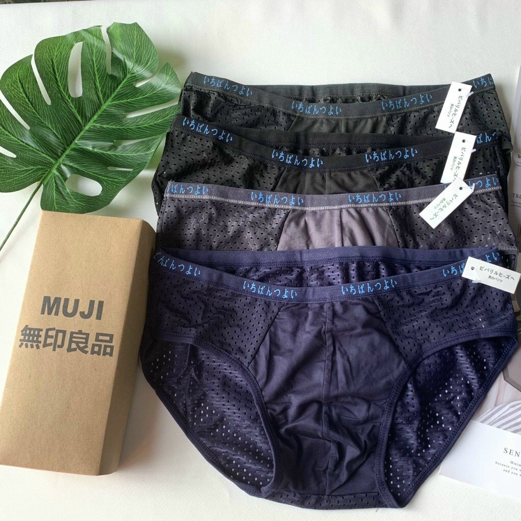 Quần Lót Nam Chéo Muji Thông Hơi Kháng Khuẩn- Happy Fashion Store