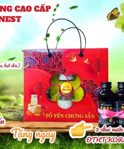 [giỏ Quà 6 Hủ Tặng 1 Hủ Yến Lẻ] Yến Chưng Nhân Sâm 35% Yến Like Nest – Like Beauty