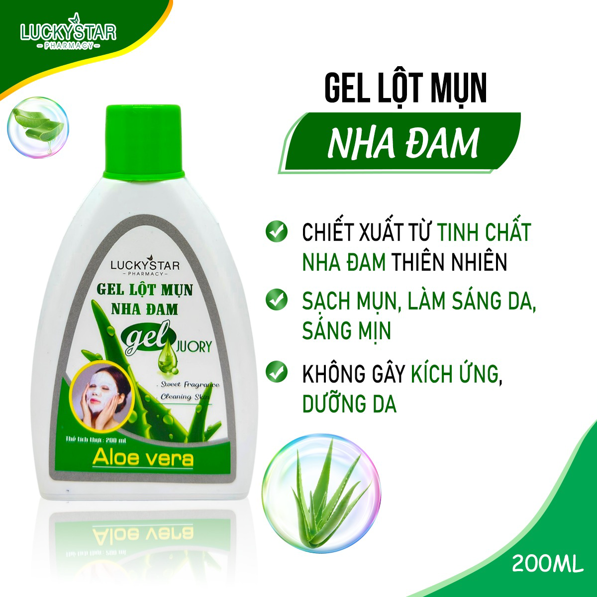 Gel Lột Mụn Nha đam – Lucky Star