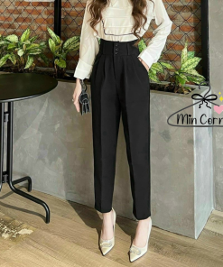 Quần Tây Baggy Lưng Cao 3 Nút Tôn Dáng – Min Corner