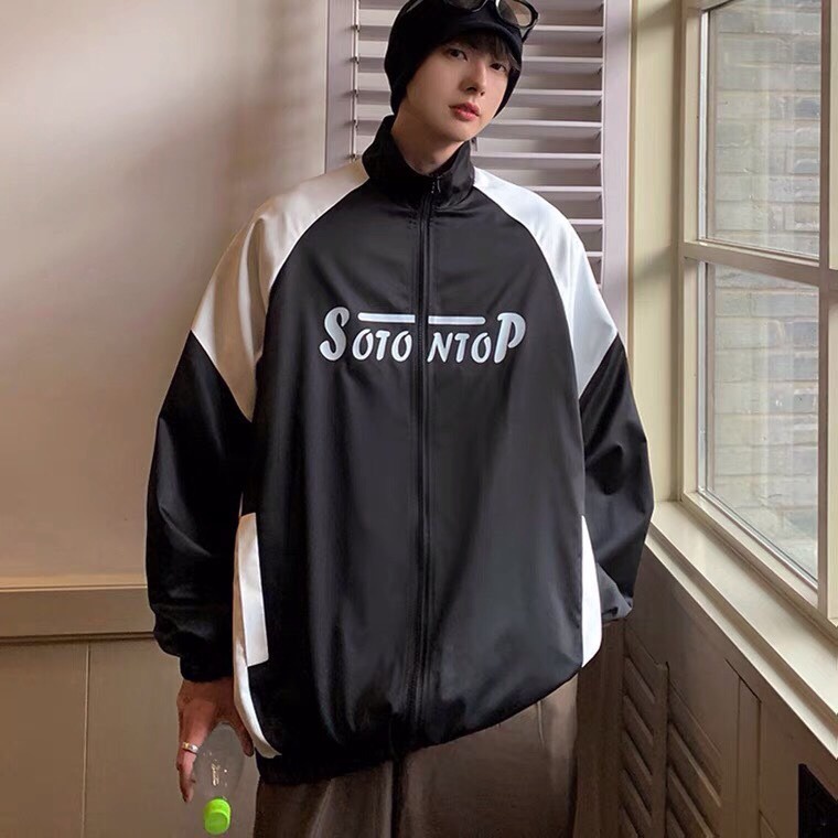 áo Khoác Gió Unisex In Soto 2 Lớp Cổ đứng Phong Cách Ulzzang Nam Nữ Form Rộng Hottrend – Tp