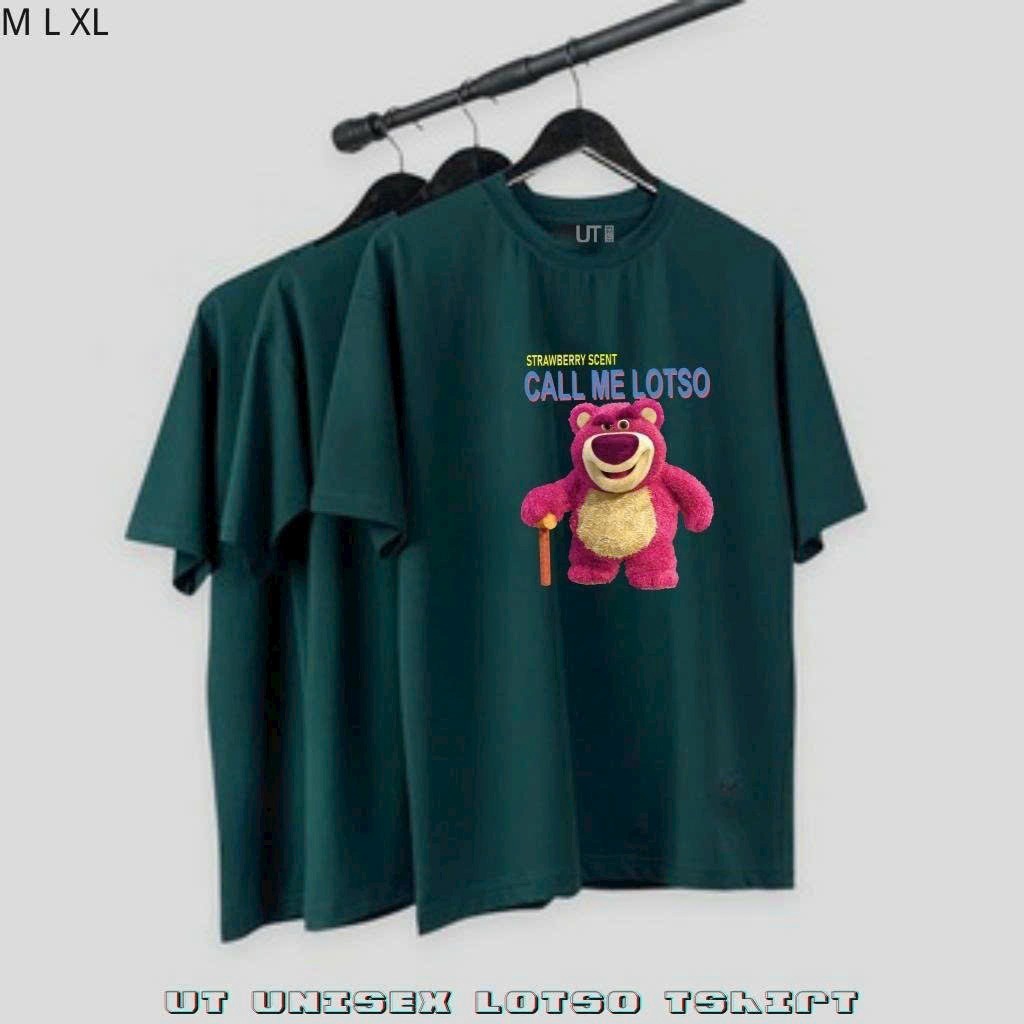 Áo Thun Tay Lỡ Unisex Nam Nữ Kiểu Lotso In Hình Gấu Hồng Mịn Mát Thấm Hút Mồ Hôi Nhiều Màu (attl14)- Chốt đi Store