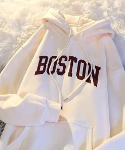 áo Khoác Nỉ Nam Nữ Lót Bông Mềm Form Rộng Boston Thời Trang Màu Trắng Sht21 – Minh Hà House