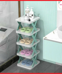 Kệ để Giày Dép 5 Tầng Chữ X Thông Minh Có Thể Tháo Lắp, Gấp Gọn Ctb72 – Bechip