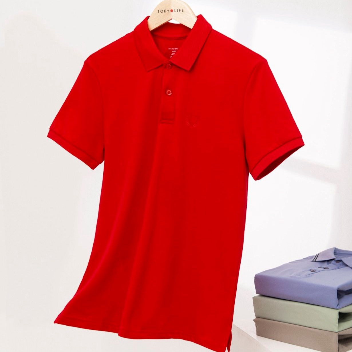 áo Thun Polo Nam Regular Fit Premium Trơn Basic đỏ Atp01 – Tuto5