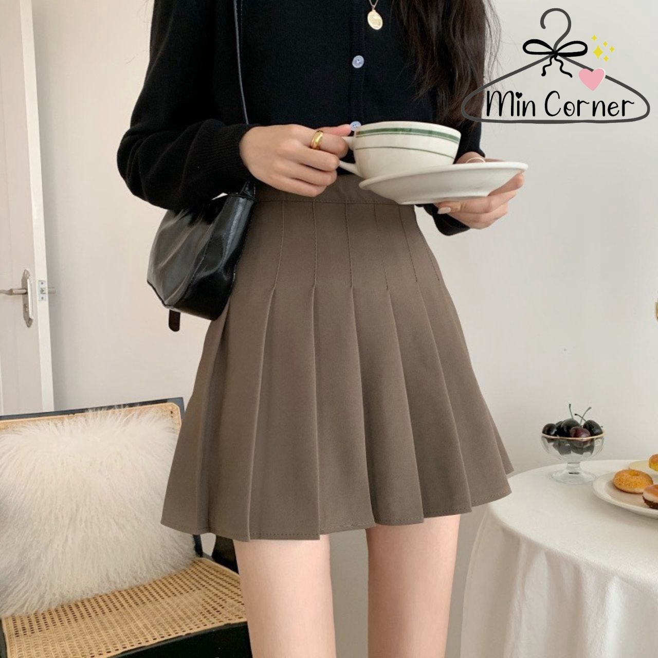 Chân Váy Tenis Xếp Ly Nhỏ Lưng Cao Mv17 – Min Corner