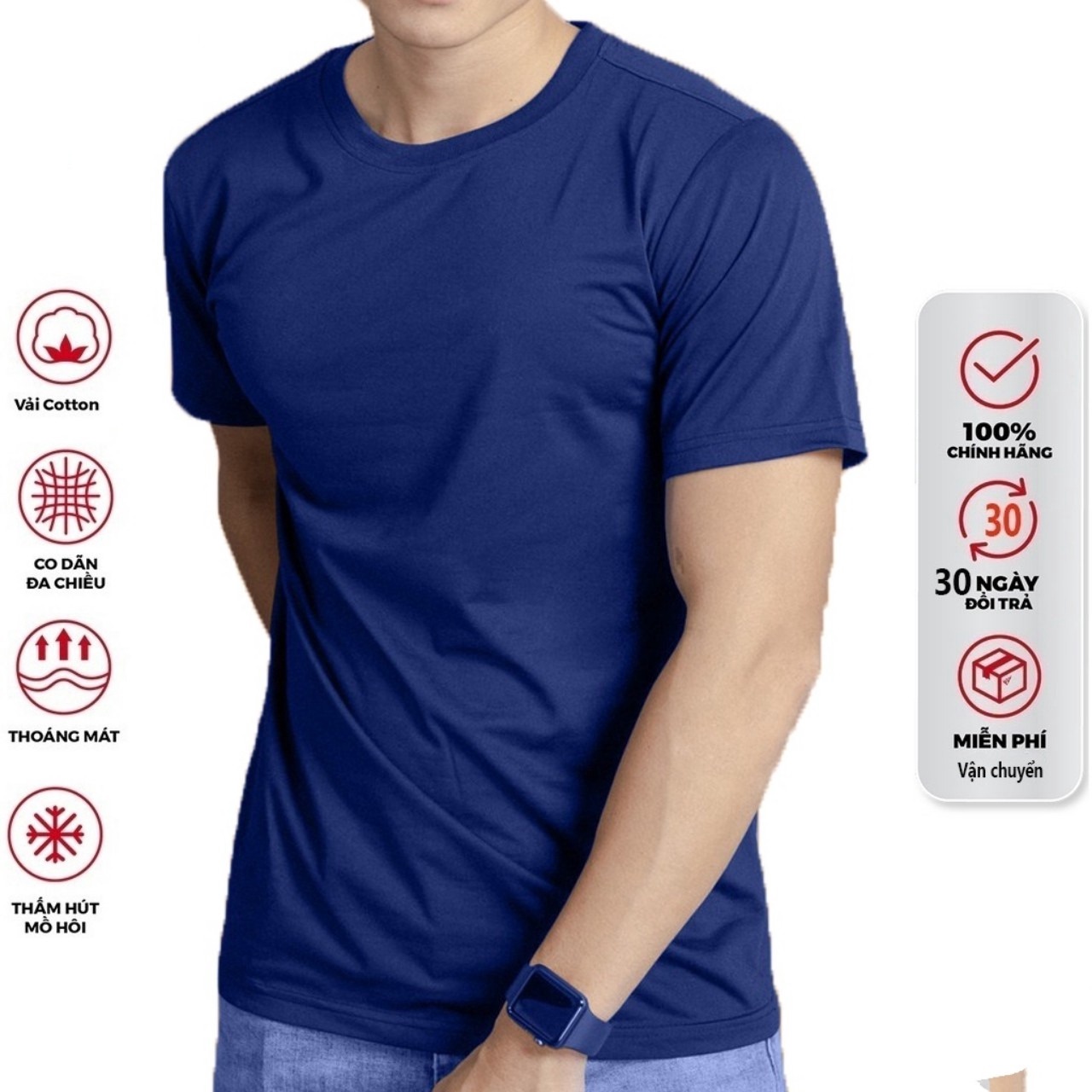 áo Thun Cotton Trơn Cổ Tròn – Lê Phương Boutique