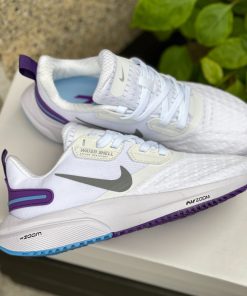 Giày Thể Thao Nữ Nike Zoom Trắng Viền Tím Cổ Thấp Thiết Kế Thời Trang Bền Chắc, êm Chân Khi Vận động Nikez01 – Chốt đi Store