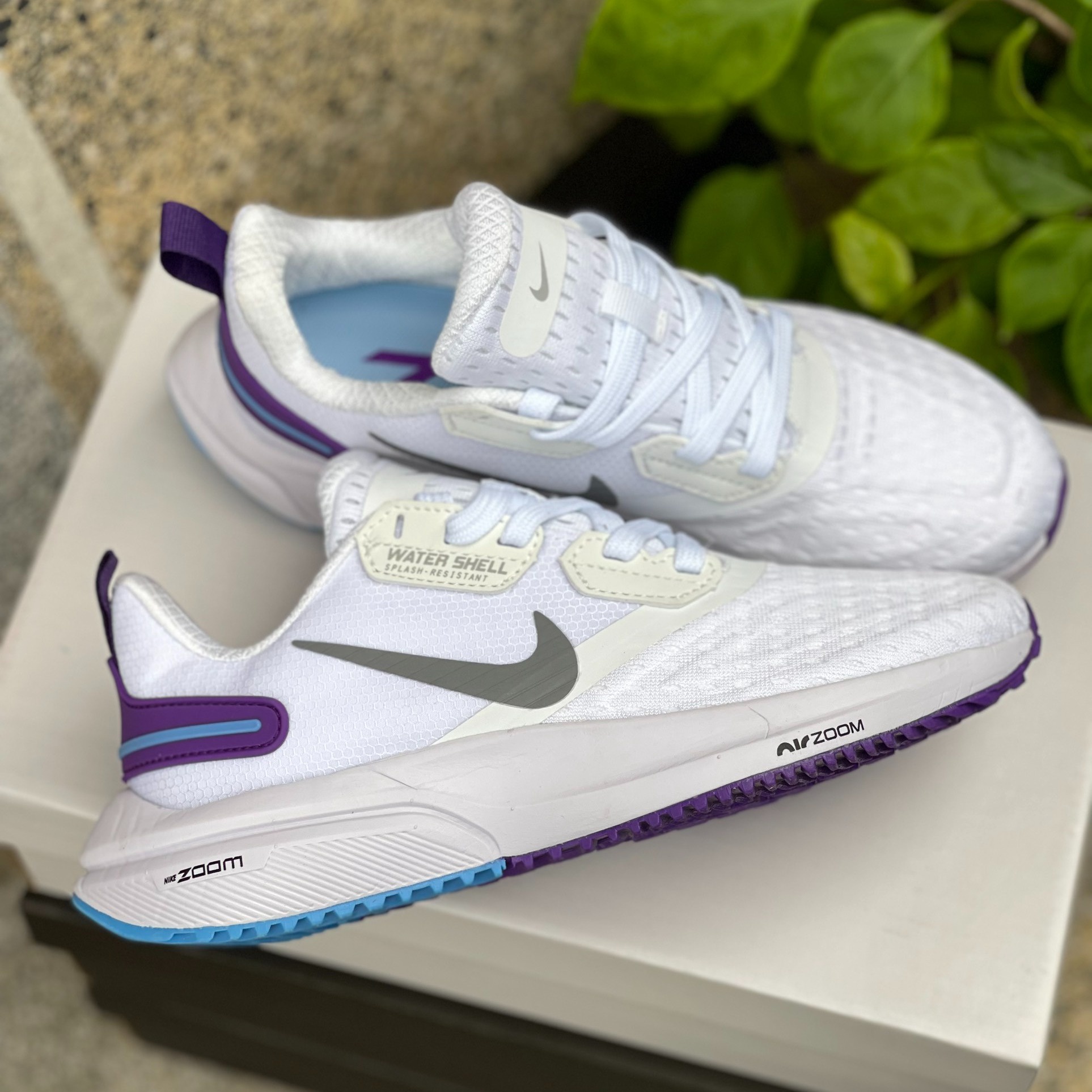 Giày Thể Thao Nữ Nike Zoom Trắng Viền Tím Cổ Thấp Thiết Kế Thời Trang Bền Chắc, êm Chân Khi Vận động Nikez01 – Chốt đi Store