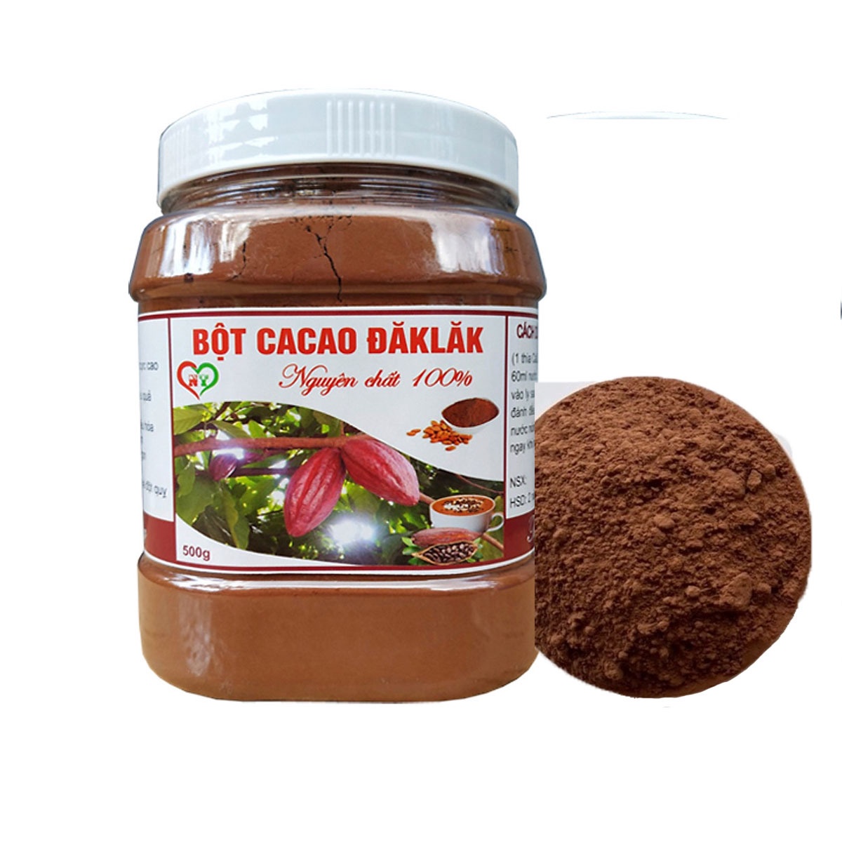 500g Bột Cacao Daklak Nguyên Chất – Minh Ngọc