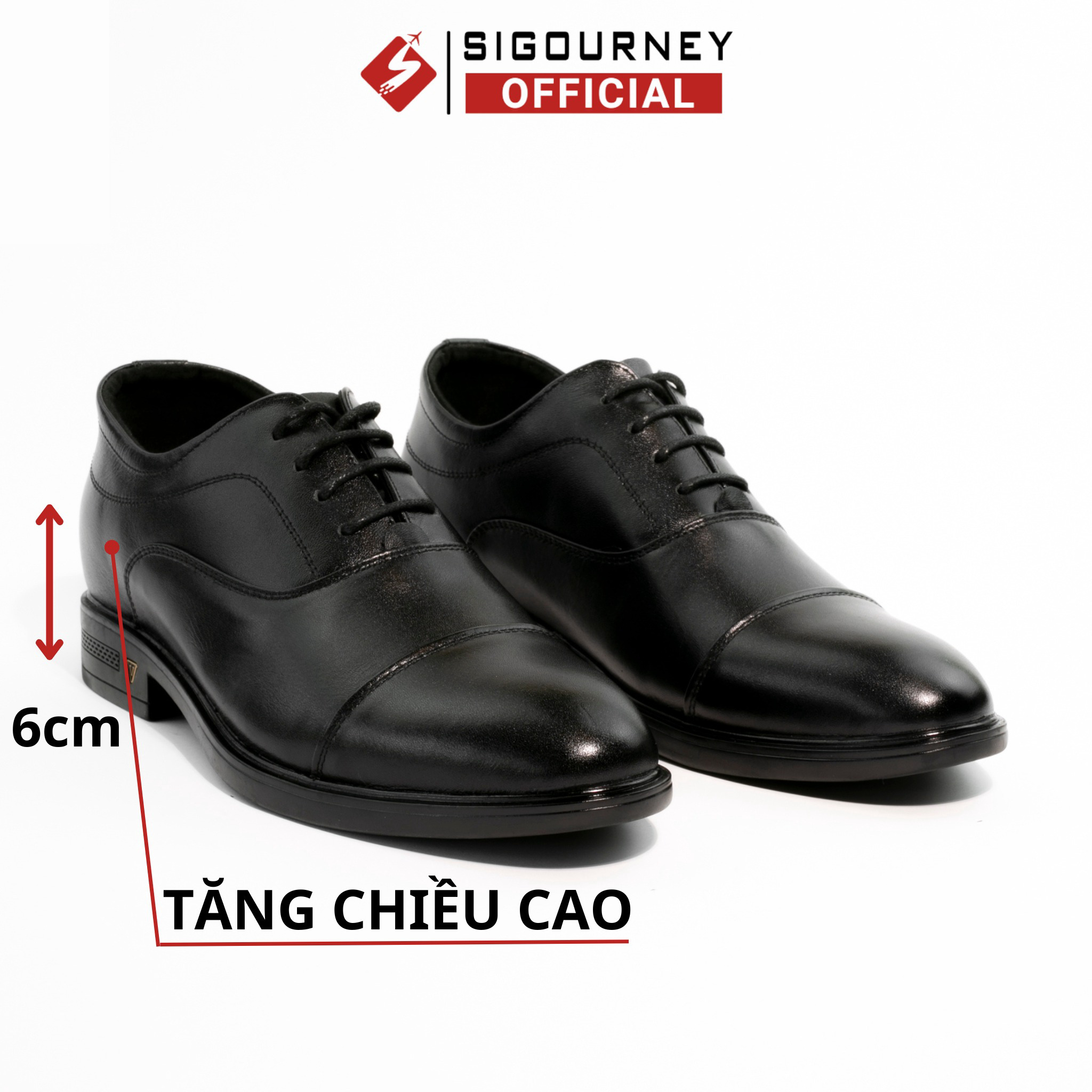 Giày Nam Tăng Chiều Cao 6cm Sig-33 – Sigourney