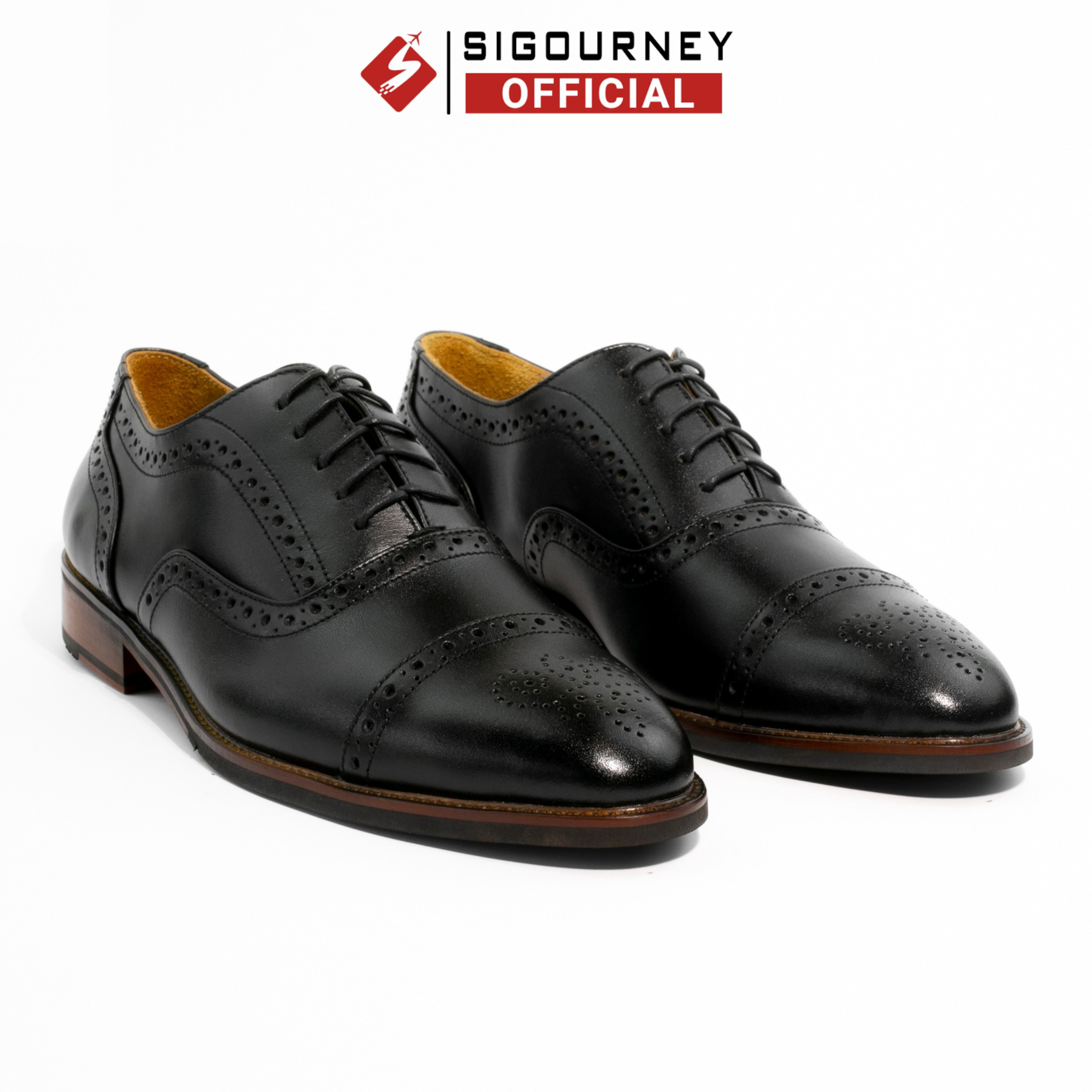 Giày Oxford Brogues đế Phíp Họa Tiết đục Lỗ Scc-03 – Sigourney