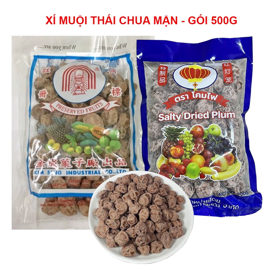 Gói 500g Xí Muội Thái Chua Mặn – Minh Ngọc