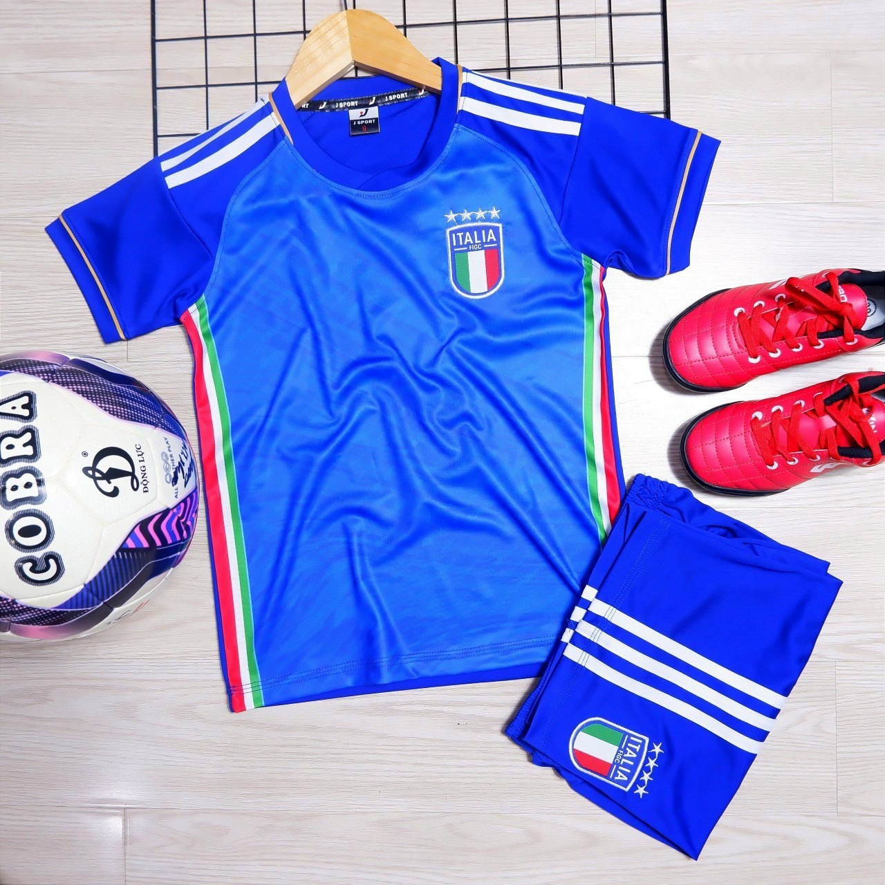 Bộ đồ Bóng đá Thể Thao đồ Mặc Nhà đồ Thể Thao Bé Trai Bé Gái Italia – Zinpro