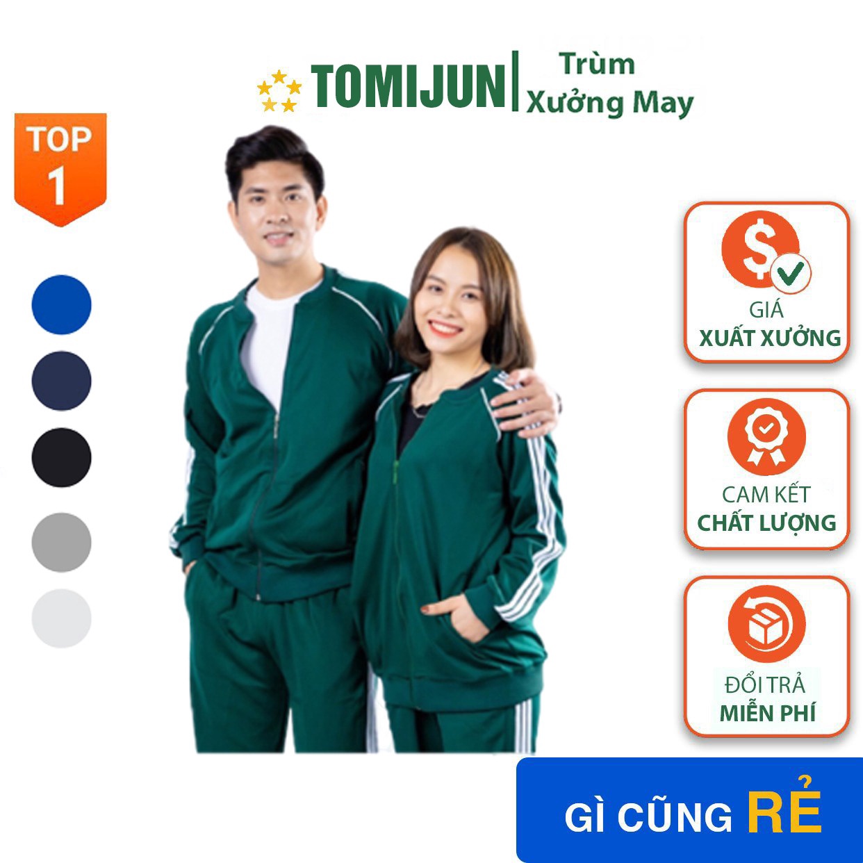 Bộ Quần áo Thể Thao Thu đông, Cổ Bomber Có Khóa Kẻ Sọc, Chất Liệu Vải Poly Da Cá Cao Cấp Thời Trang Tj02 – Tomijun.vn