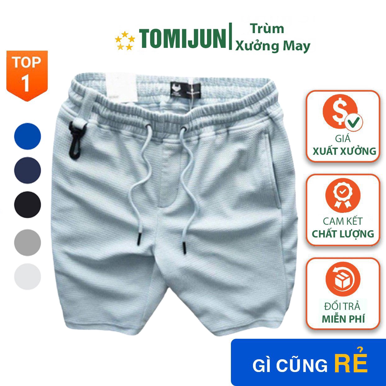 Quần Short Nam Thể Thao Kiểu Dáng Hàn Quốc, Thời Trang Phong Cách Tj08 – Tomijun.vn