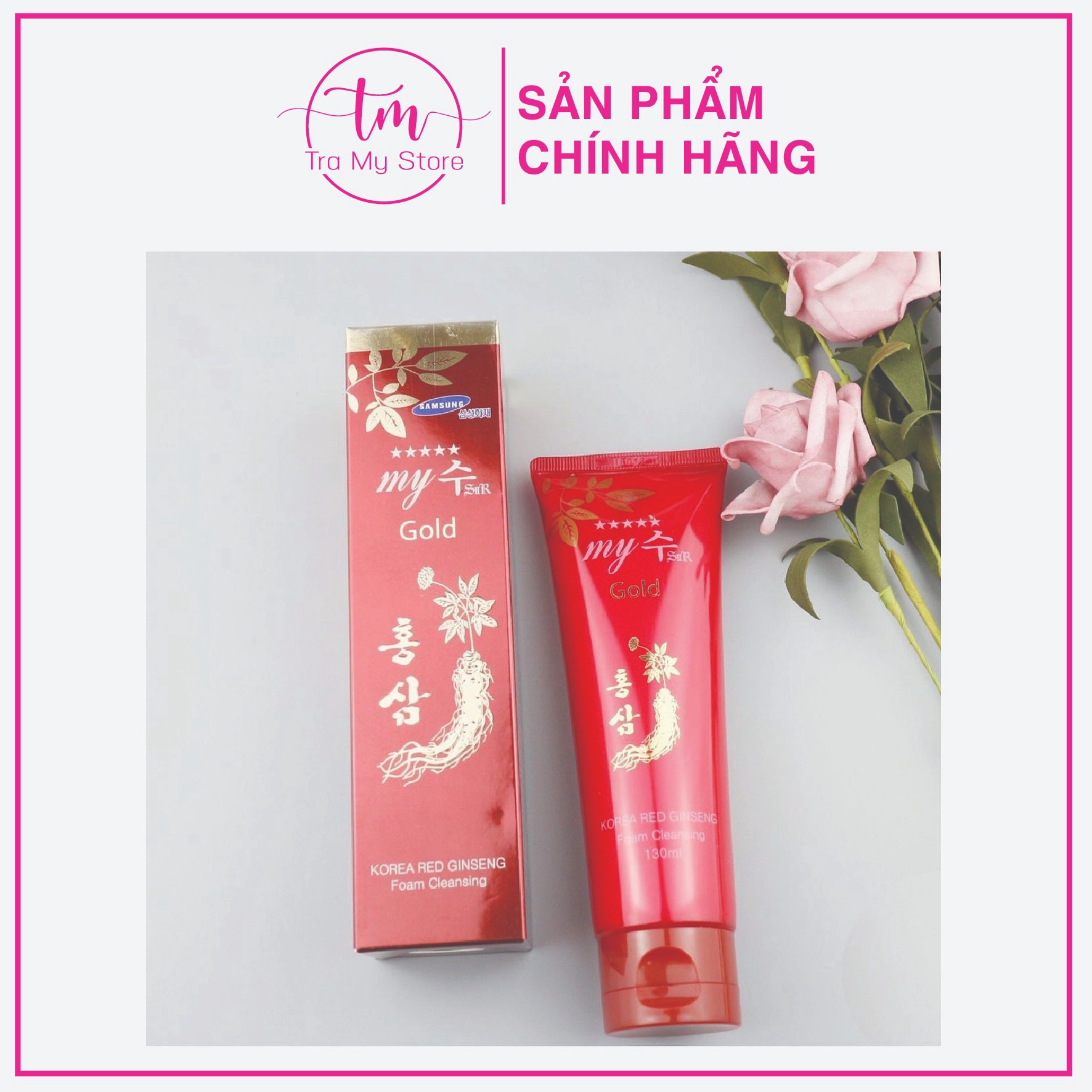 Sữa Rửa Mặt Hồng Sâm 130ml – My Gold