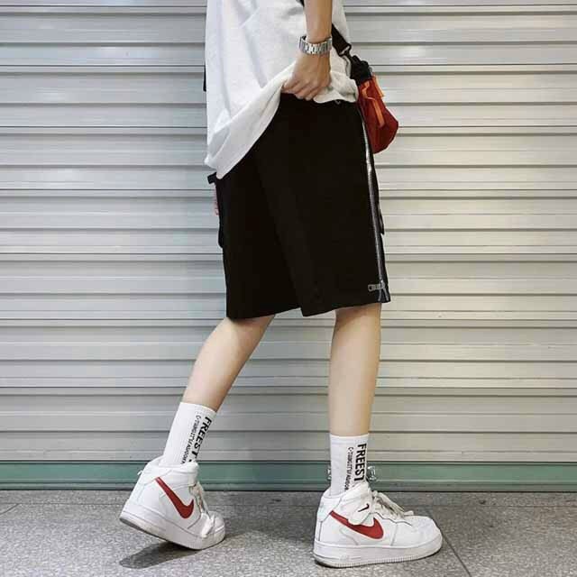 Quần Short Nam Kaki Phối Khóa Zip – Ausa House