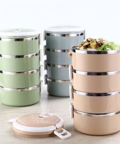 Hộp Cơm (cặp Lồng) Giữ Nhiệt 4 Ngăn Tiện Dụng – Hgs