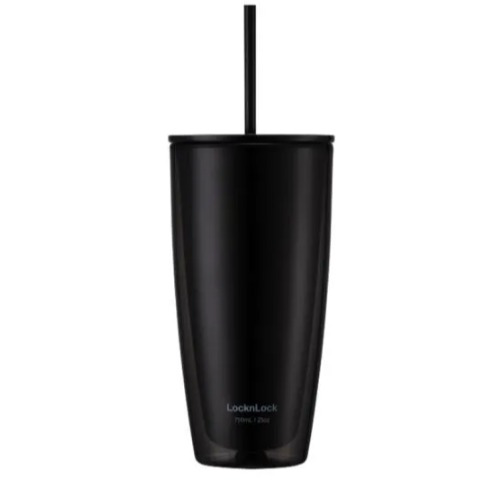 Ly Nhựa Có ống Hút 750ml Hap507blk đen – Lock&lock