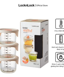 Hộp đựng Thức ăn Cho Bé Có Vạch Chia 230ml X 3 Hộp Llg508s3 – Lock&lock