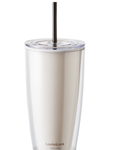Ly Nhựa Có ống Hút 750ml Hap507ivy Trắng Ngà – Lock&lock