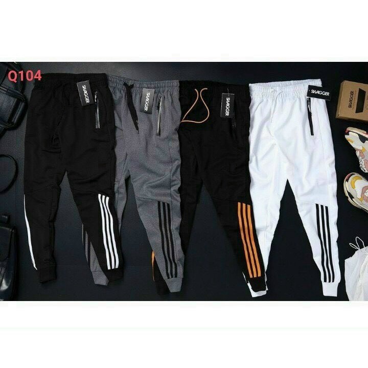 Quần Dài Nam Nữ Unisex Vải Nỉ 3 Kẻ Sọc – Ausa House