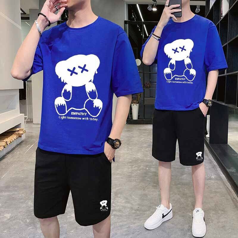 đồ Bộ Thể Thao Nam Nữ Unisex Tay Lỡ Gấu Mắt Chéo – Ausa House