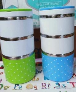 Hộp Cơm (cặp Lồng) Giữ Nhiệt 3 Tầng Cao Cấp – Hgs