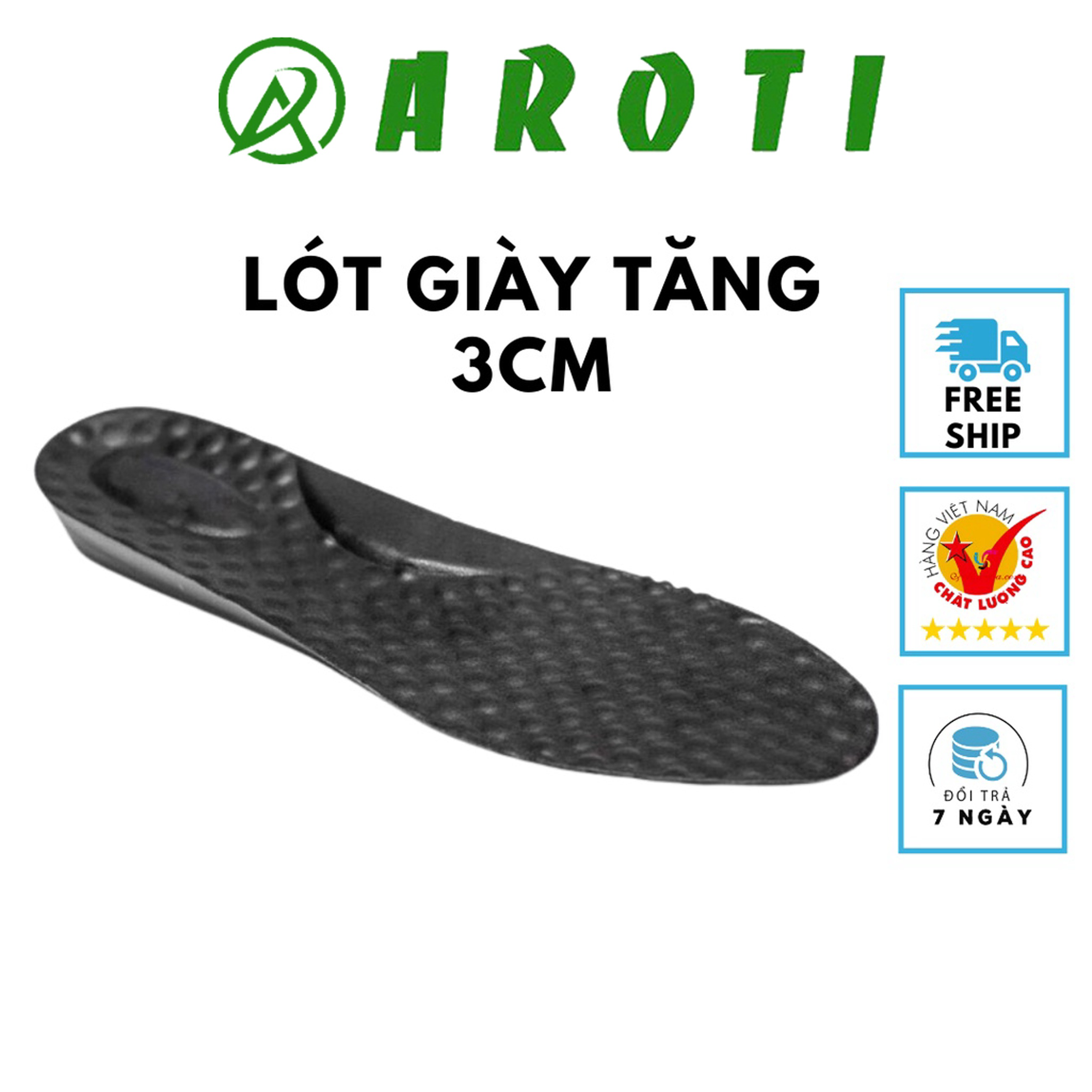 Lót độn đế Tăng Chiều Cao 3cm – Tổng Kho Thời Trang