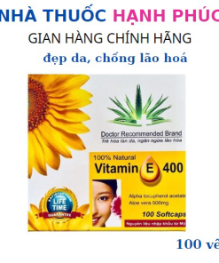 Viên Uống đẹp Da Doctor Recommended Brand Vitamin E 400 Giúp đẹp Da, Chống Lão Hoá Hộp 100 Viên – Usa