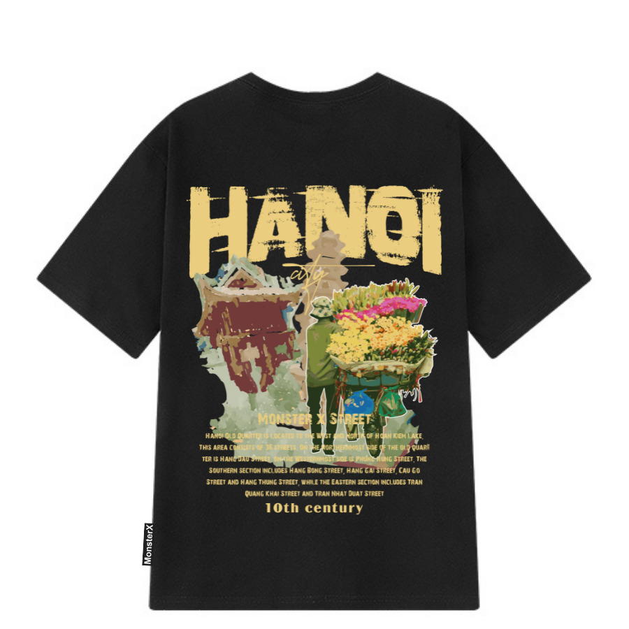áo Thun Streetwear Form Oversized Hà Nội Hàng Rong Local Brand – Monster X Street