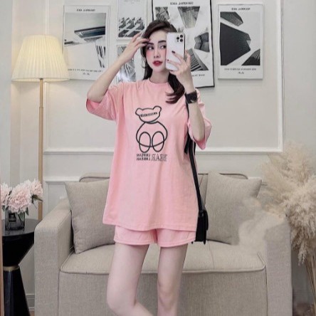 đồ Bộ Quần áo Thun đùi Thời Trang Họa Tiết Gấu – Be Yourself