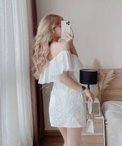 đầm Trễ Nữ Dáng Chữ A Chất Xốp Phối Voan Tơ T385 – Lisa