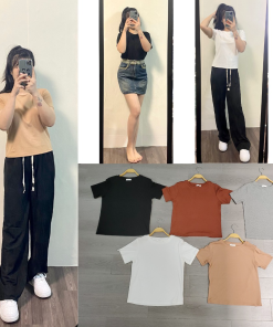 áo Phông Baby Tee Cao Cấp Cổ Tròn áo Thun Body Trơn Basic – Maimiu