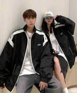 áo Khoác Dù Nam Nữ Unisex Phối Sọc Ngang Vai Cá Tính Sht52 – Minh Hà House