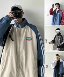 áo Khoác Dù Nam Nữ Unisex Cổ đứng Phối Màu Thời Trang Sht55 -minh Hà House