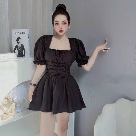 đầm Kate Cổ Vuông Chic Eo Dáng Xòe V250 – Cloudy Dress