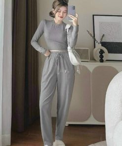 Set Bộ Thun Gân Thể Thao Cá Tính V295 – Cloudy Dress