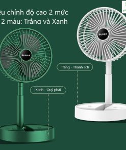 Quạt Mini Sạc Usb Gấp Gọn Và điều Chỉnh độ Cao Tiện Lợi – Sương Mai