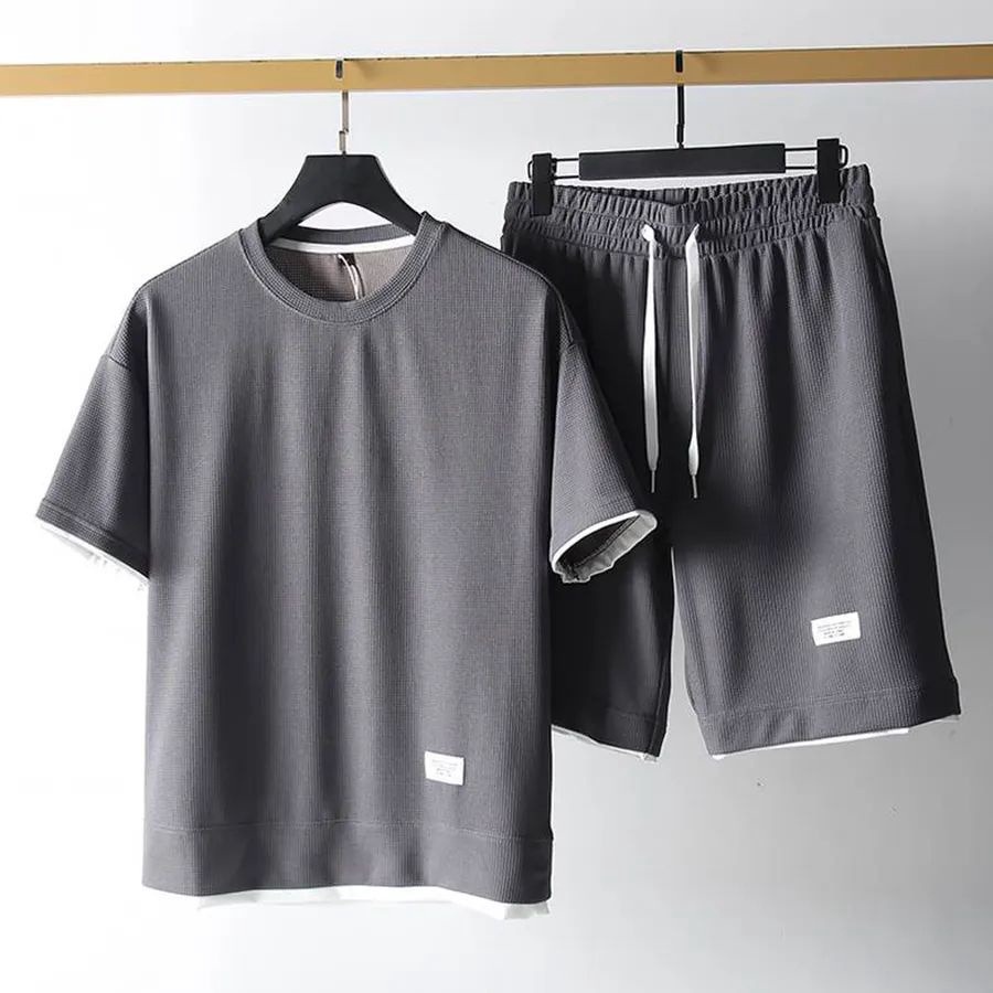 Set Bộ Quần áo Nam Chất Xốp Có Mác In Chữ Nhỏ Sldcb20 – Diepchi Fashion