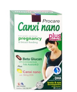 Viên Uống Canxi Nano Procare Cho Bà Bầu Giúp Chắc Xương Hộp 30 Viên – Francepharm