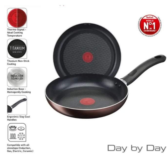 Chảo Chiên Tefal Day By Day 28cm G1430605 – Sht House