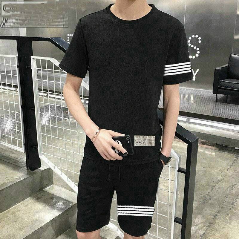 đồ Bộ Thể Thao Nam Nữ Unisex Phối Viền Ngang Quần Lửng Trơn – Ausa House