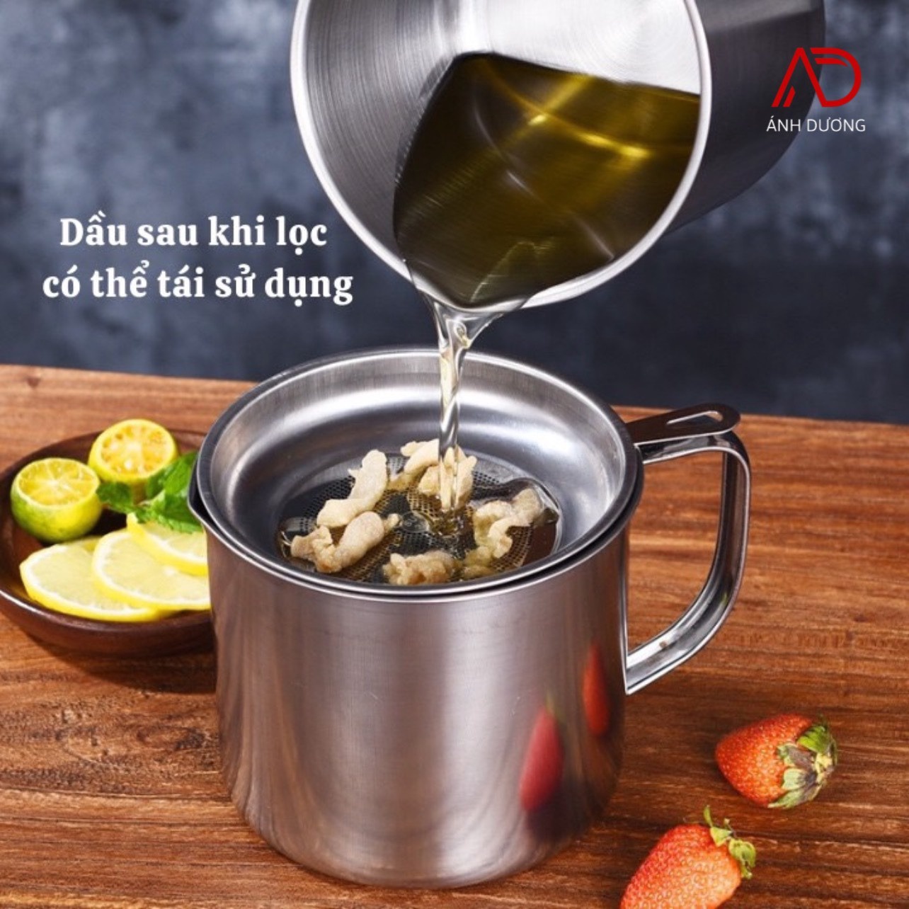 Ca Lọc Dầu ăn Bằng Inox Cao Cấp Ad043 – ánh Dương